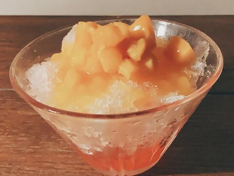 夏に食べたい大人のデザートパッションマンゴーかき氷